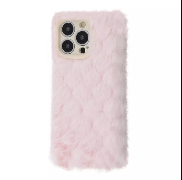 Накладка Fluffy Love Case для iPhone 13 Pro (pink)-0