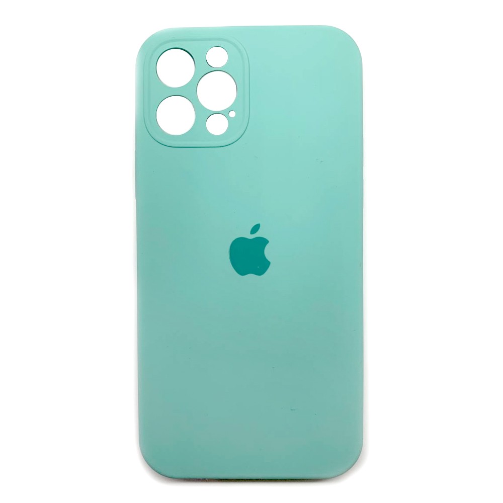 Silicone Case Full Camera Protective (AA) для iPhone 12 Pro (6.1") (Azure)-0
