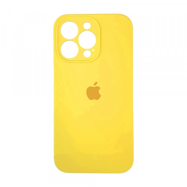 Silicone Case Full Camera Protective (AA) для iPhone 13 Pro Max (Yellow)-0