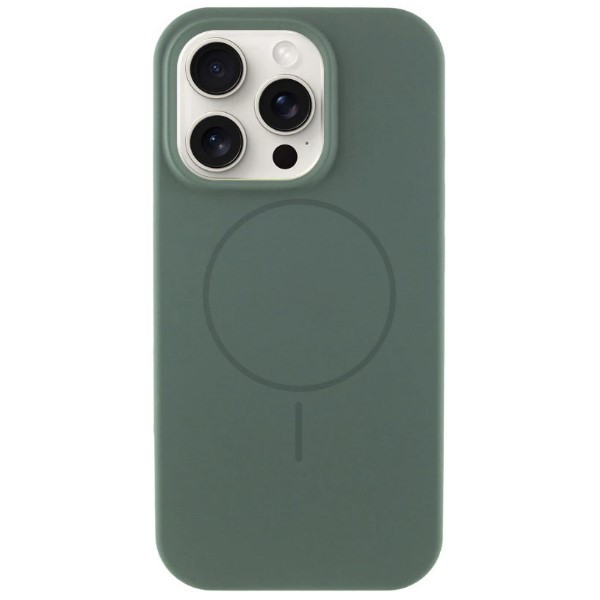 Silicone Case Full Protective (AA) with MagSafe для iPhone 13 Pro (Pine green)-0