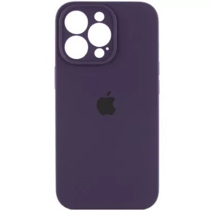 Silicone Case Full Camera Protective (AA) для iPhone 13 Pro Max (Dark purple)-0
