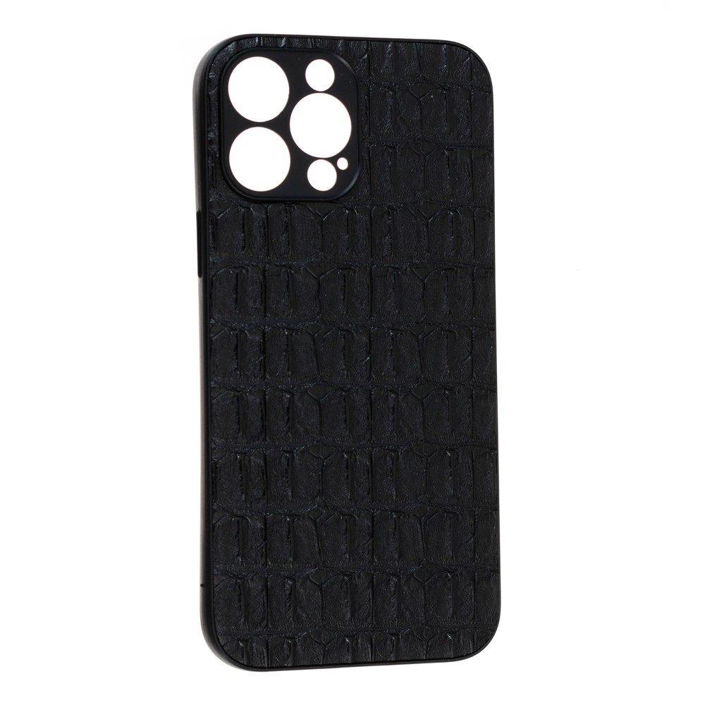 Накладка Leather Case для Iphone 13 Pro Max Кроко-0