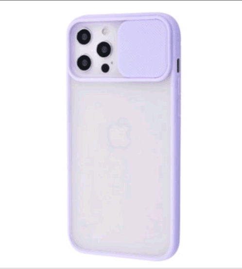 Накладка Camshield mate TPU для IPhone 13 Pro Фіолетова-0
