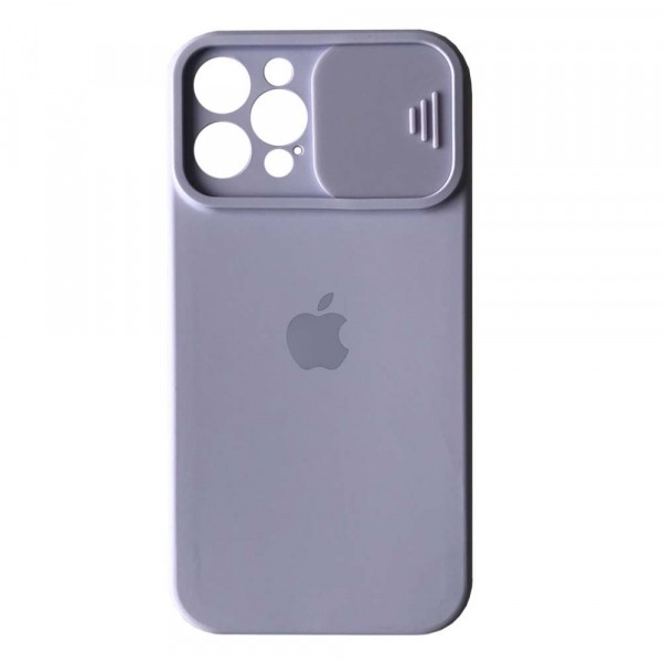 Silicone Case Square Slider Full Camera Protective (AA) для iPhone 13 Pro Max (Dasheen)-0