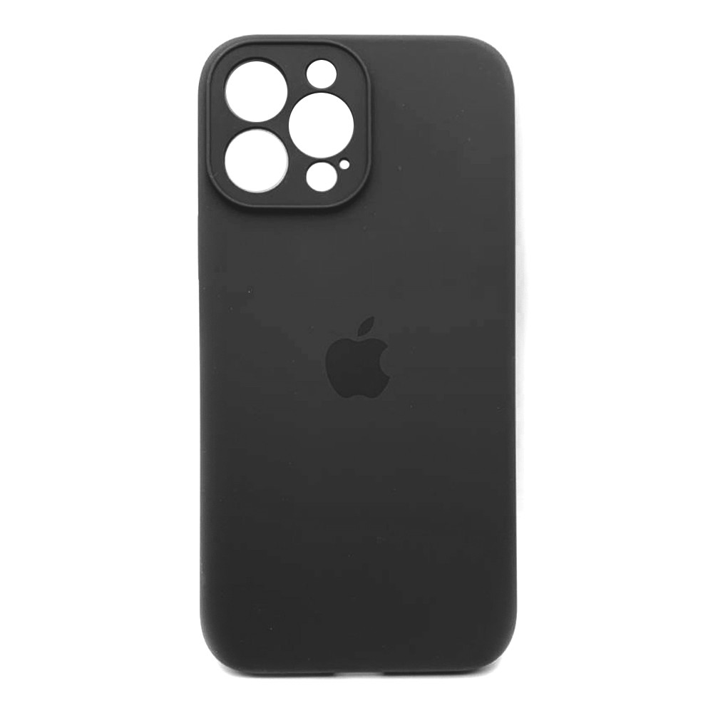 Silicone Case Full Camera Protective (AA) для iPhone 12 Pro Max (Dark grey)-0