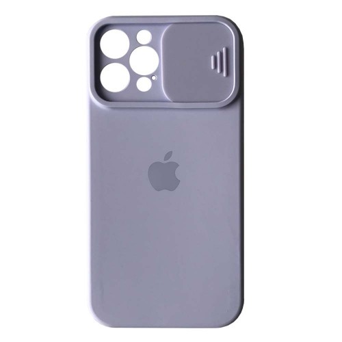 Silicone Case Square Slider Full Camera Protective (AA) для iPhone 13 Pro Max (Glycine)-0