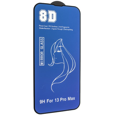 Захисне скло 8D для IPhone 13 Pro Max/14 Plus синє-0