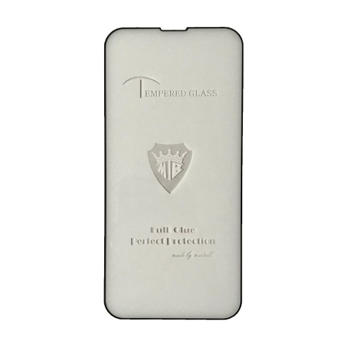 Захисне скло Full Glue для Iphone 13 Pro Max/14 Plus з чорною рамкою-0