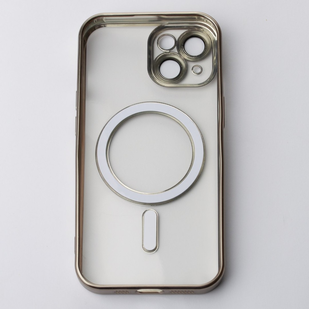 Накладка Metal Matte Case MagSafe для iPhone 13 (Silver)-1