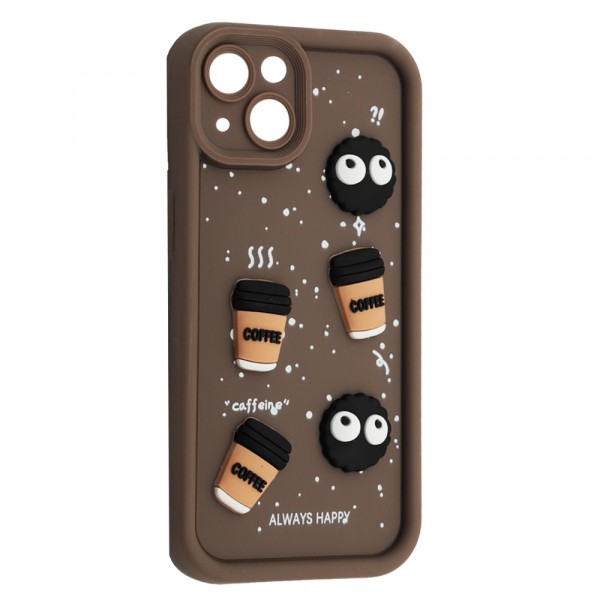 Чохол Pretty Toys для IPhone 13 (Brown/Always Happy)-0