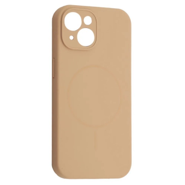 Silicone Case Full Camera Protective (AA) with MagSafe для iPhone 14 Desert Gold-0