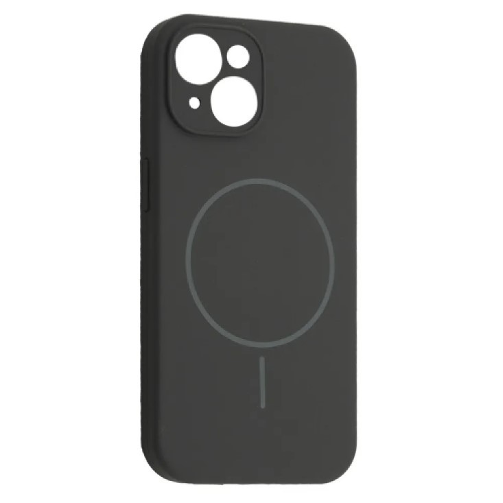 Silicone Case Full Camera Protective (AA) with MagSafe для iPhone 14 (Black)-0