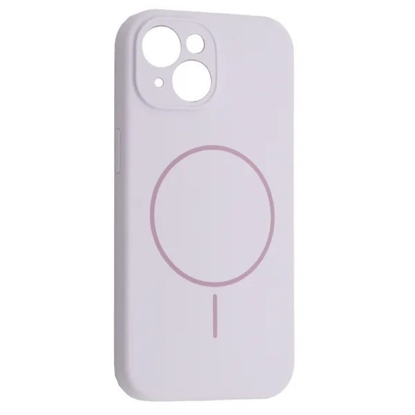 Silicone Case Full Camera Protective (AA) with MagSafe для iPhone 14 (Purple Lilac)-0