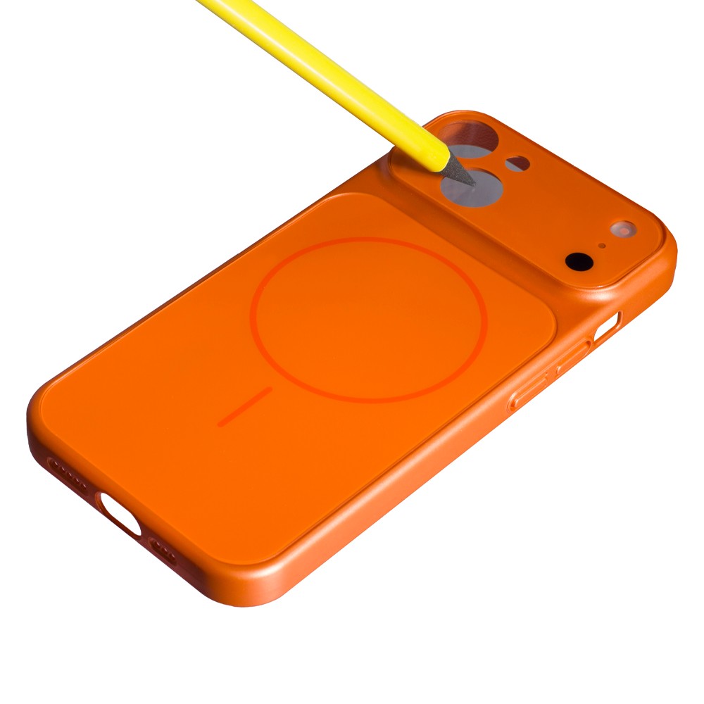 Чохол 17 Style MagSafe для iPhone 15 помаранчевий-1