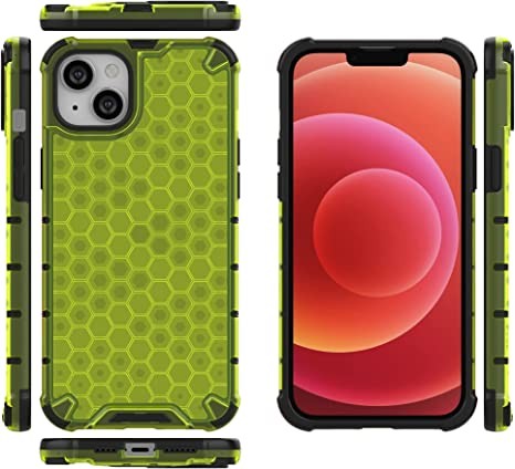 Чохол Honeycomb для Iphone 13/14 зелений-0