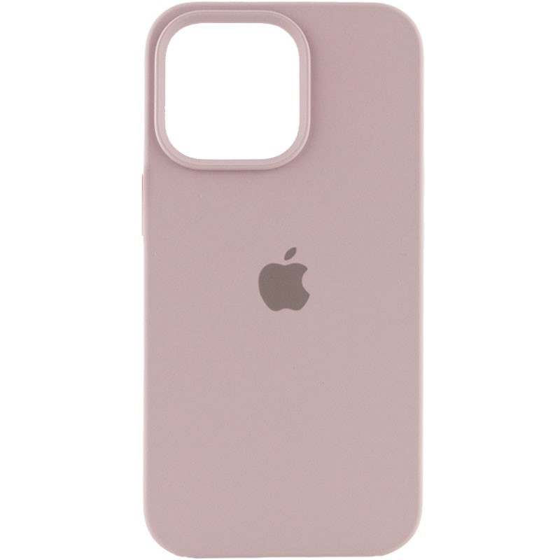 Silicone Case Full Protective (AA) для iPhone 14 (Light pink)-0