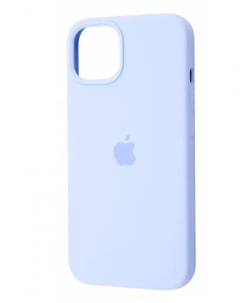 Silicone Case Full Protective (AA) для iPhone 14 (Light blue)-0
