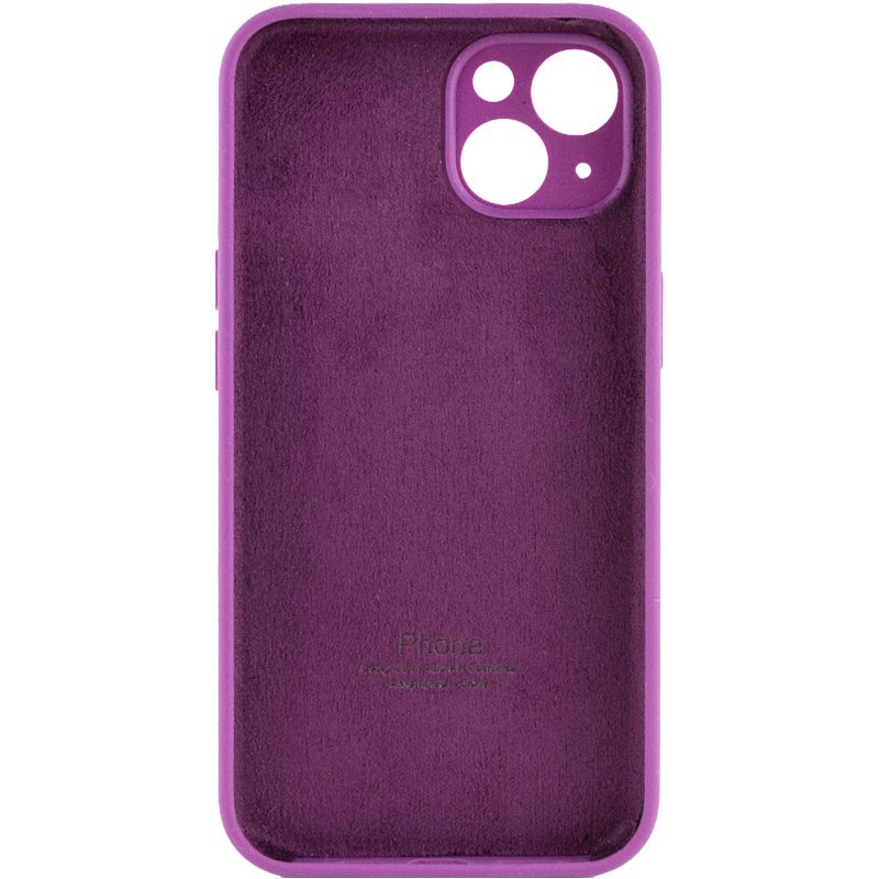 Silicone Case Full Camera Protective (AA) для iPhone 14 (Grape)-1