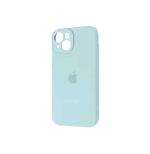 Silicone Case Full Camera Protective (AA) для iPhone 14 (Lilac cream)-0