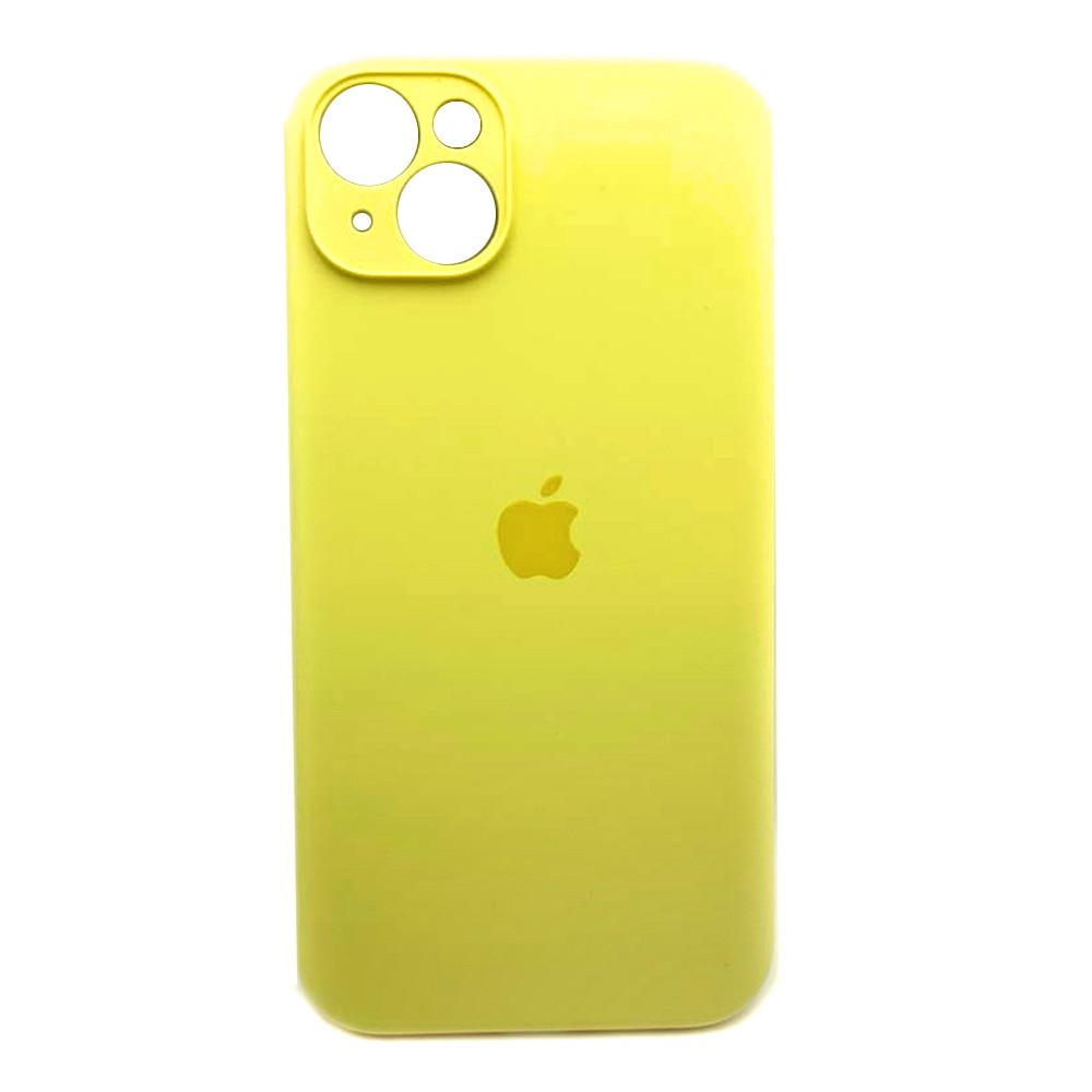 Silicone Case Full Camera Protective (AA) для iPhone 15 (Yellow)-0