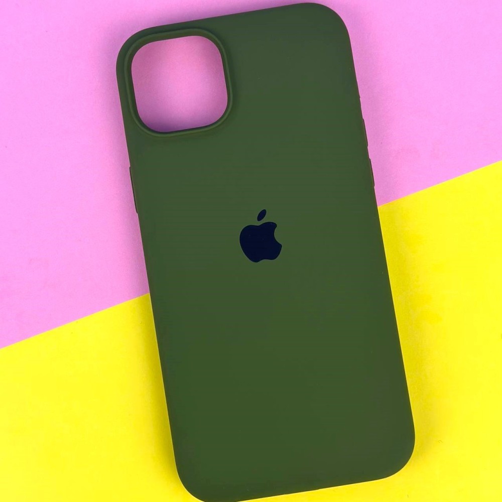 Silicone Case Full Protective (AA) для iPhone 14 (Virid)-0