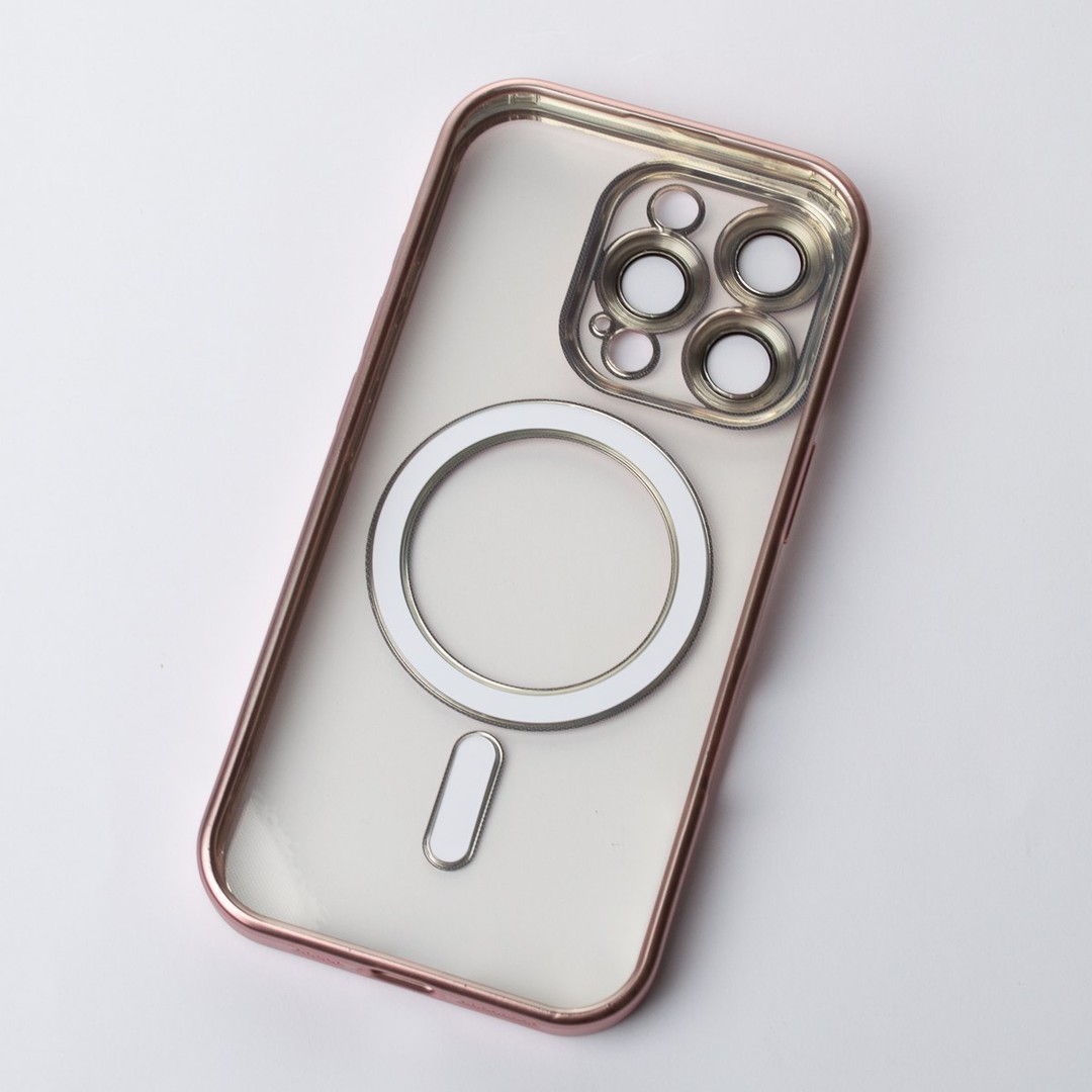 Накладка Metal Matte Case MagSafe для iPhone 16 Pro Max (rose titanium)-1