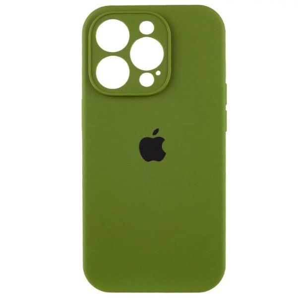 Silicone Case Full Camera Protective (AA) для iPhone 13 Pro (Dark Olive)-0
