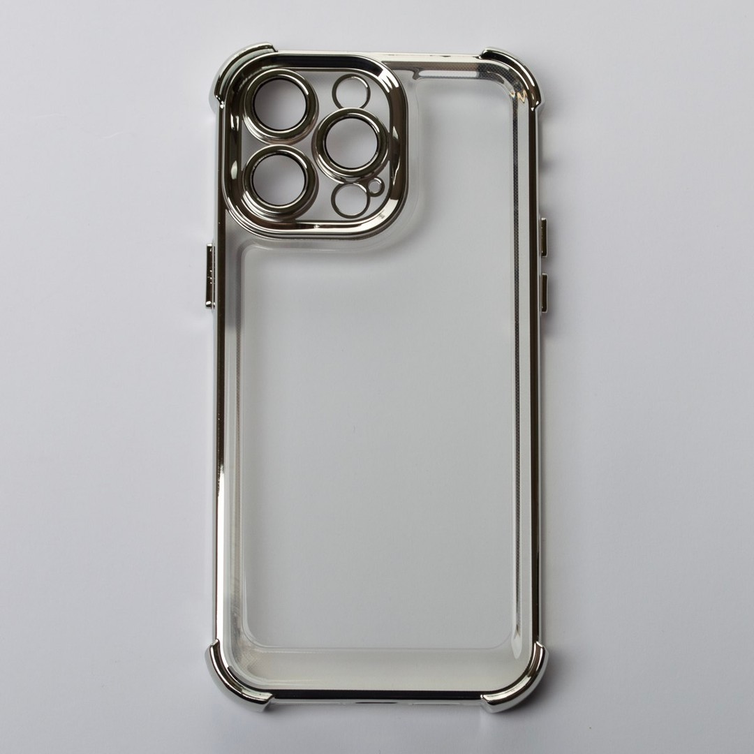 Накладка WXD Electroplated Side Colors для Iphone 14 Pro Max (Срібляста)-0