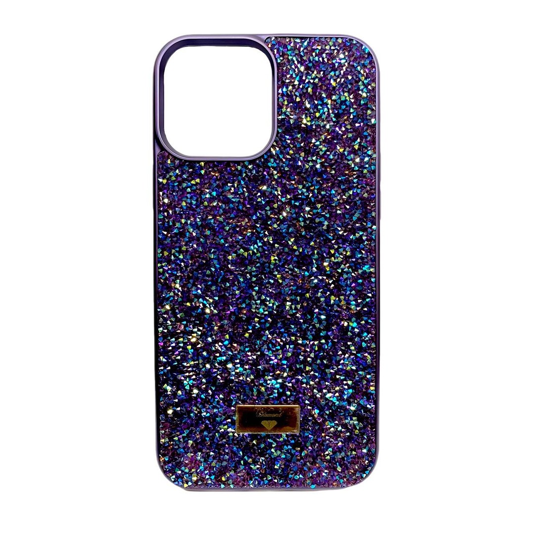 Накладка SW Grainy Diamonds для IPhone 15 Pro Max темно-фіолетова-0