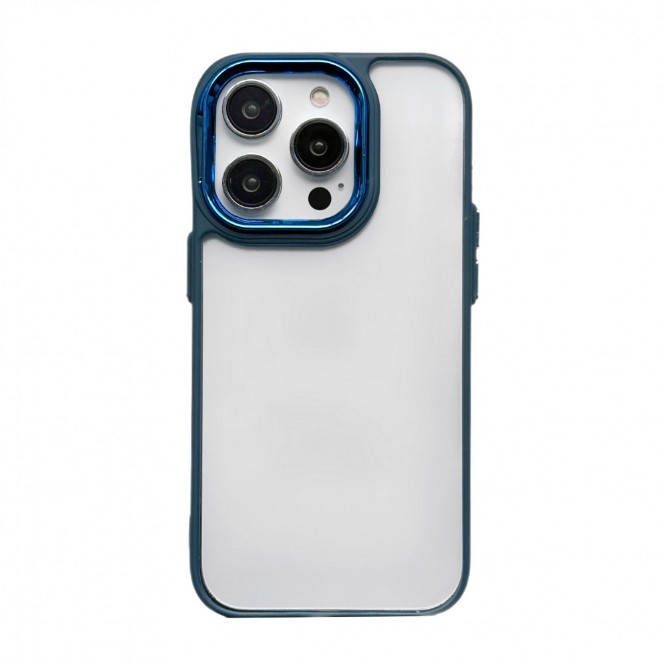 Накладка New Skin Clear Case для iPhone 14 Pro (Blue)-0