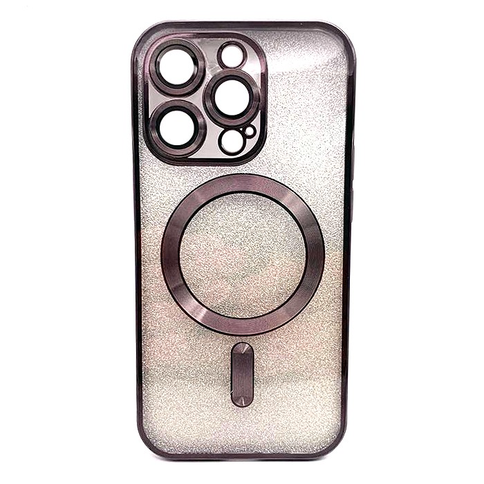 Накладка SHINING MagSafe для Iphone 14 pro (Black)-0
