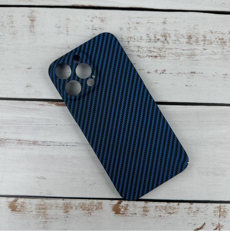 Накладка Air Carbon для Iphone 14 Pro Max (Синя)-0