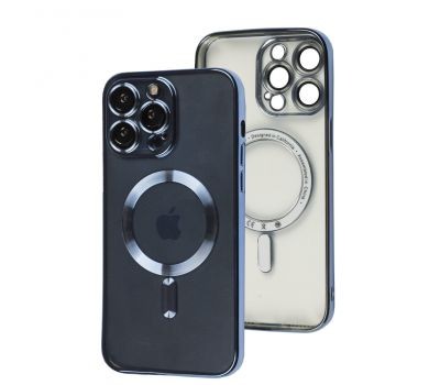 Накладка SHINING with MagSafe для iPhone 14 Pro Max (Синя)-0