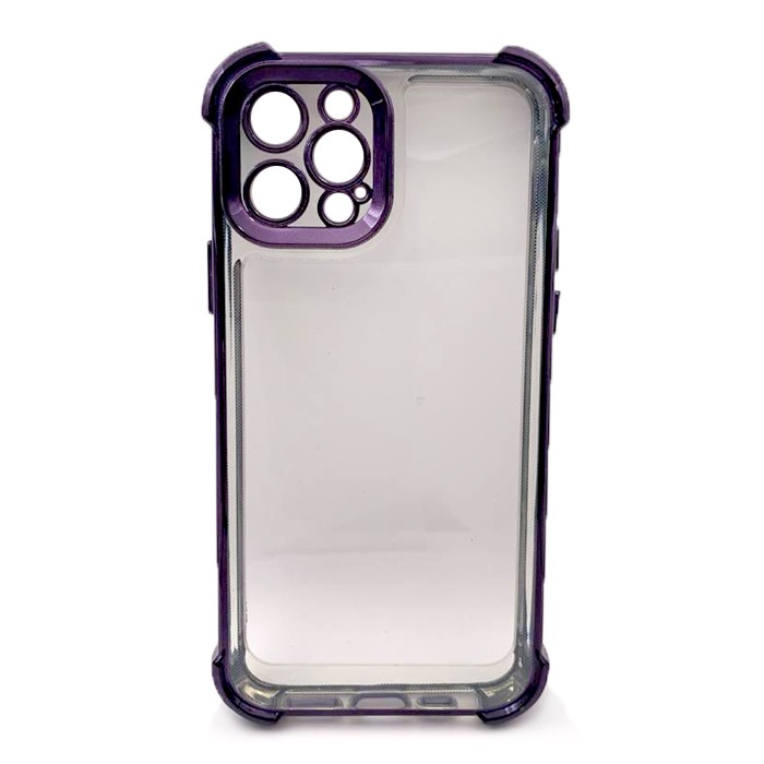 Накладка WXD Electroplated Side Colors для Iphone 14 Pro (Фіолетова)-0