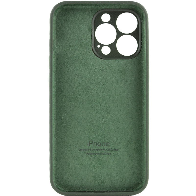 Silicone Case Full Camera Protective (AA) для iPhone 14 Pro (Cyprus green)-1
