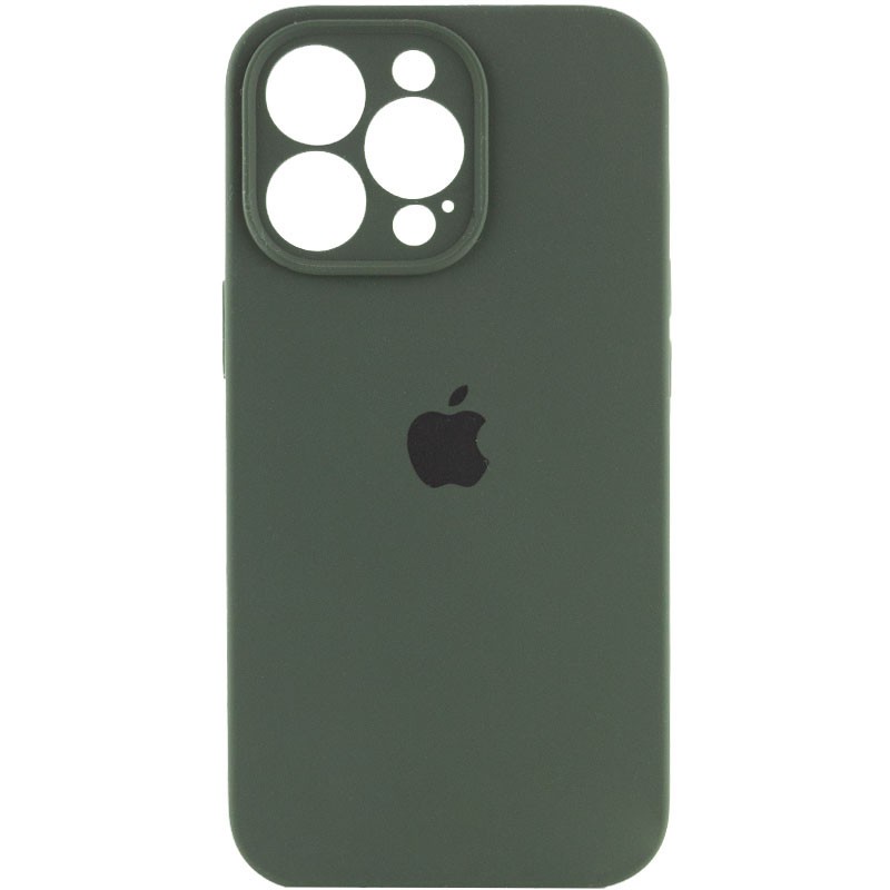 Silicone Case Full Camera Protective (AA) для iPhone 14 Pro (Cyprus green)-0
