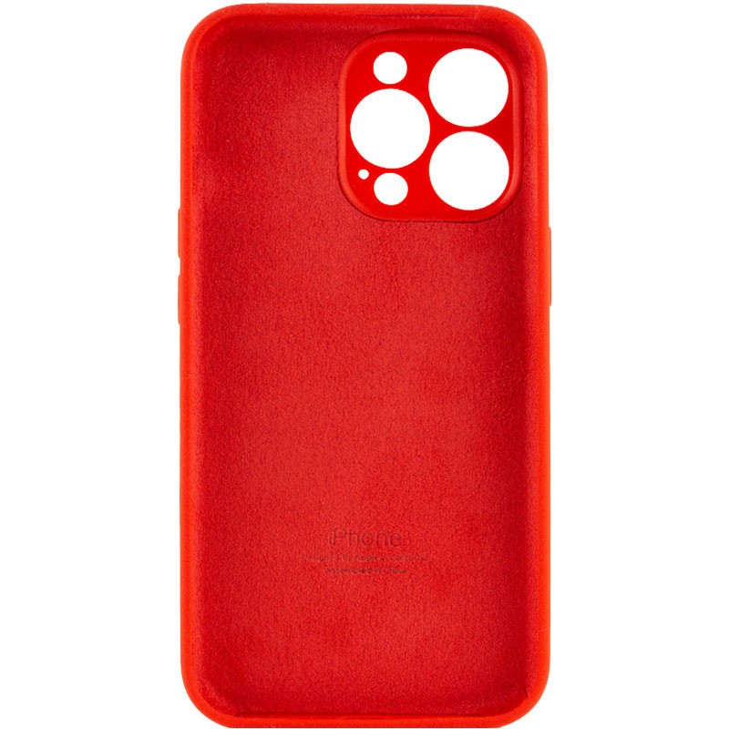Silicone Case Full Camera Protective (AA) для iPhone 14 Pro (Red)-1