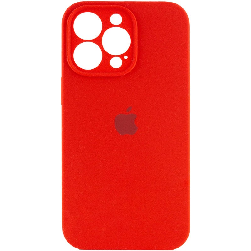 Silicone Case Full Camera Protective (AA) для iPhone 14 Pro (Red)-0