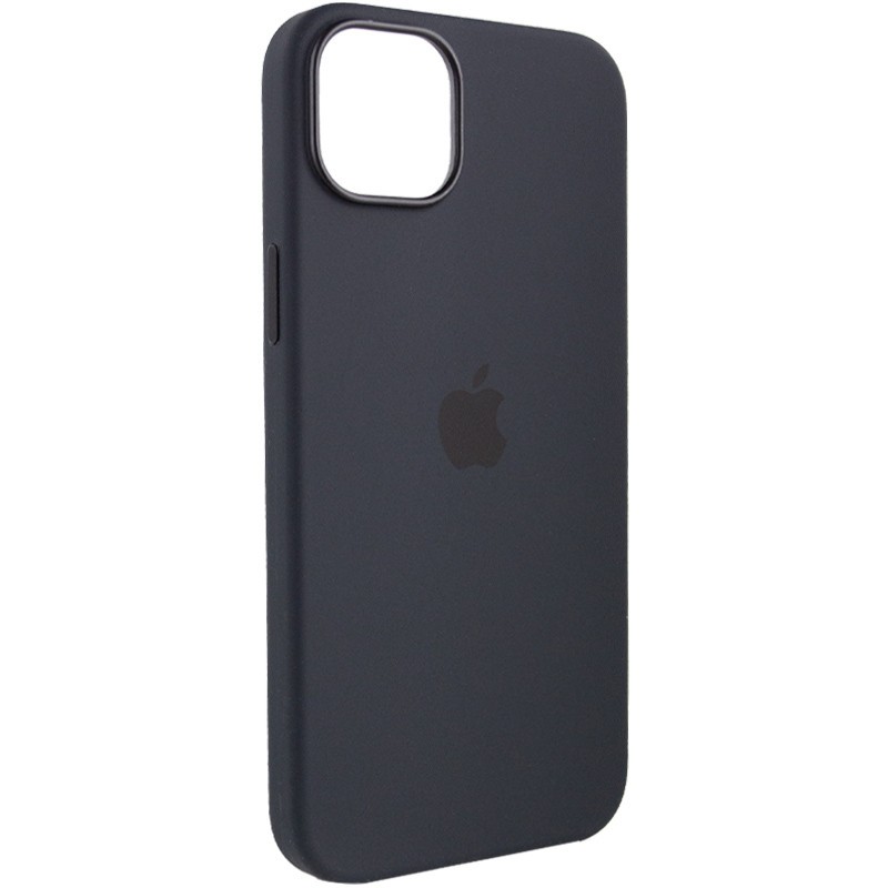 Silicone case (AAA) full with Magsafe для Apple iPhone 14 Pro (6.1") Midnight blue-2