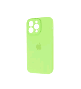 Silicone Case Full Camera Protective (AA) для iPhone 14 Pro Max (Neon green)-0