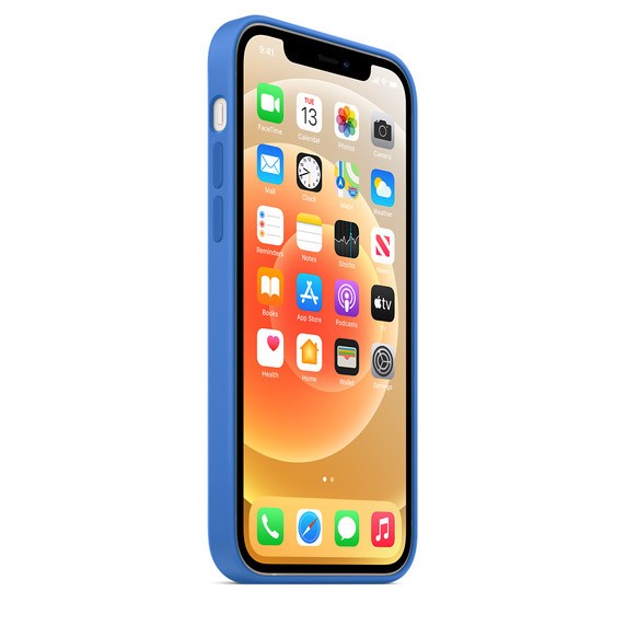 Silicone Case Full Protective (AA) для iPhone 14 Pro (6.1") (Capri Blue)-2