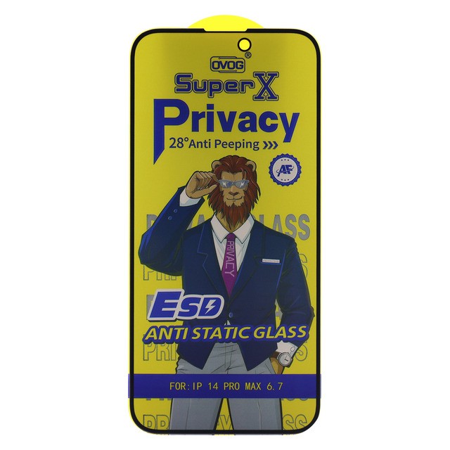 Захисне скло Privacy Super X для iPhone 14 Pro Max антишпигун-0
