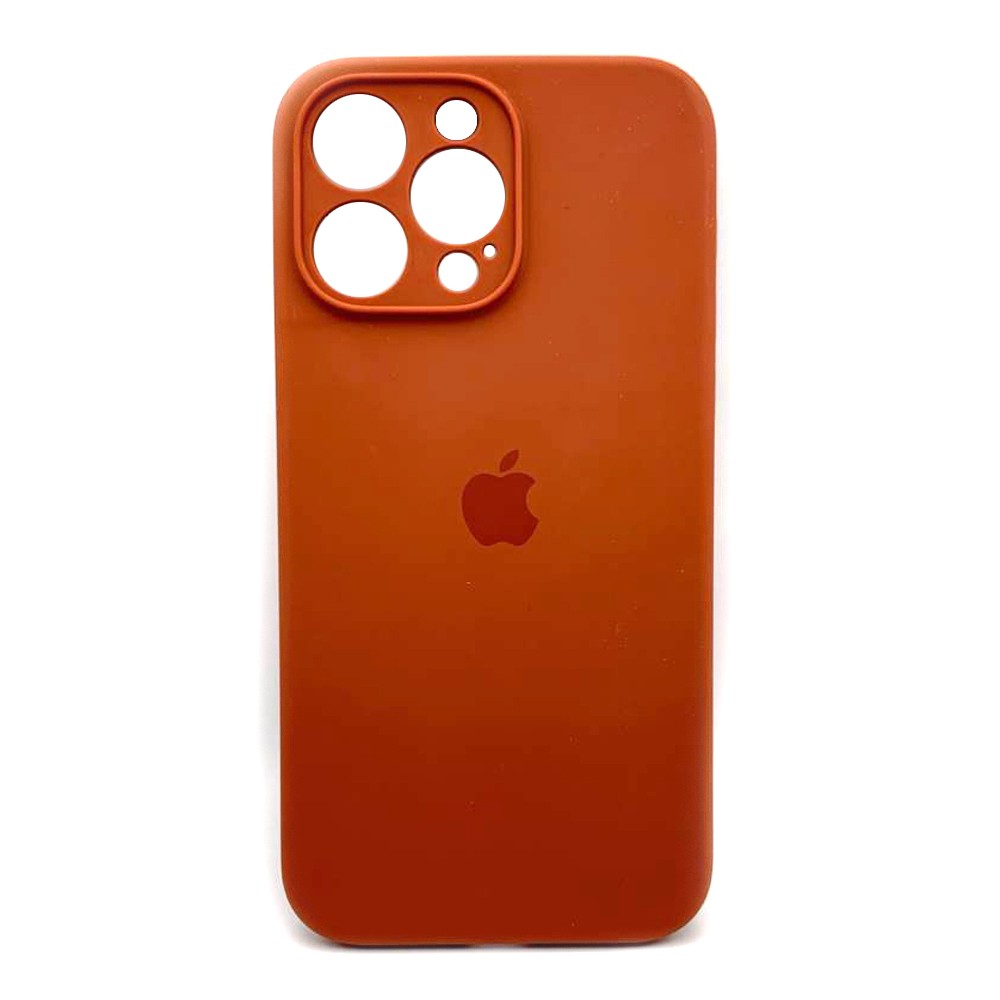 Silicone Case Full Camera Protective (AA) для iPhone 14 Pro Max (Brown)-0