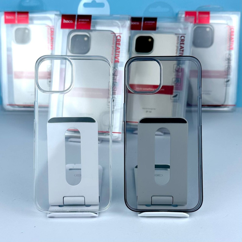 Накладка Epic Transparent 1.5 mm для Iphone 14 Pro Max (6.7")  (сіра, прозора)-0