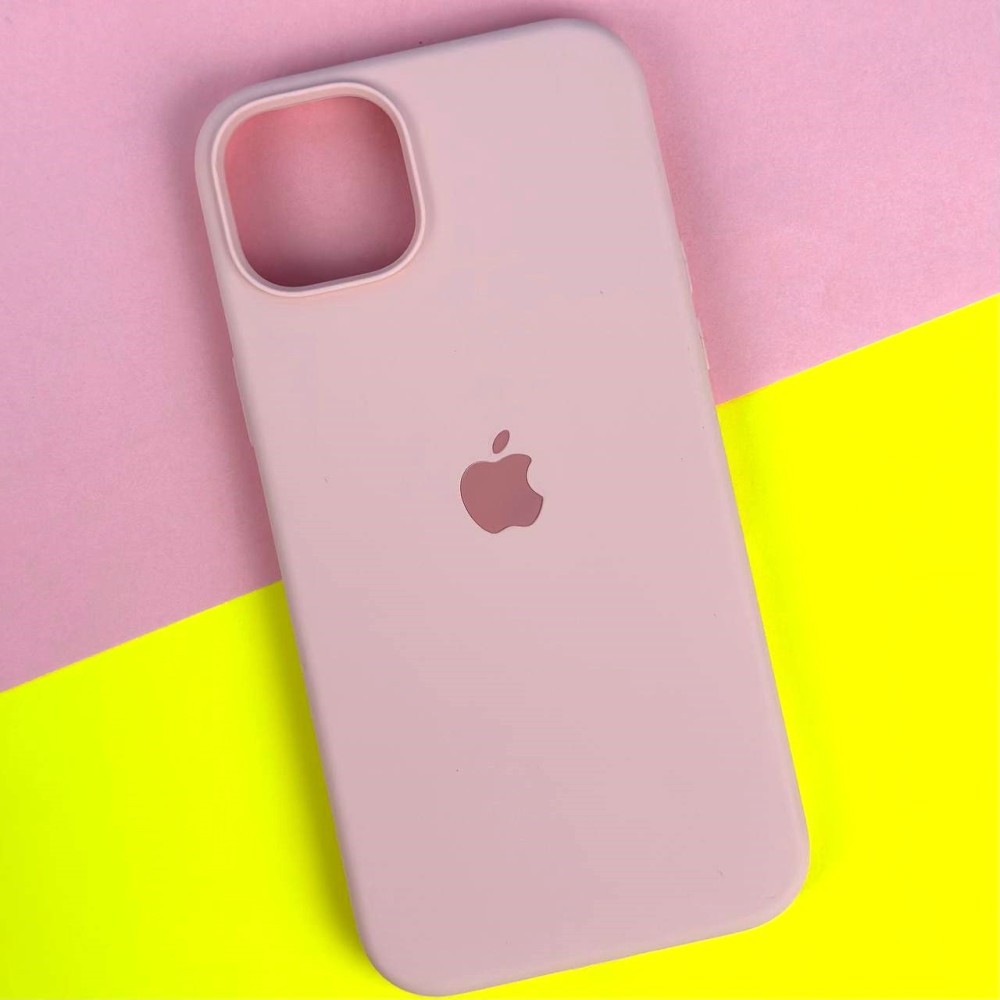 Silicone Case Full Protective (AA) для iPhone 14 Pro Max (6.7") (Light pink)-0