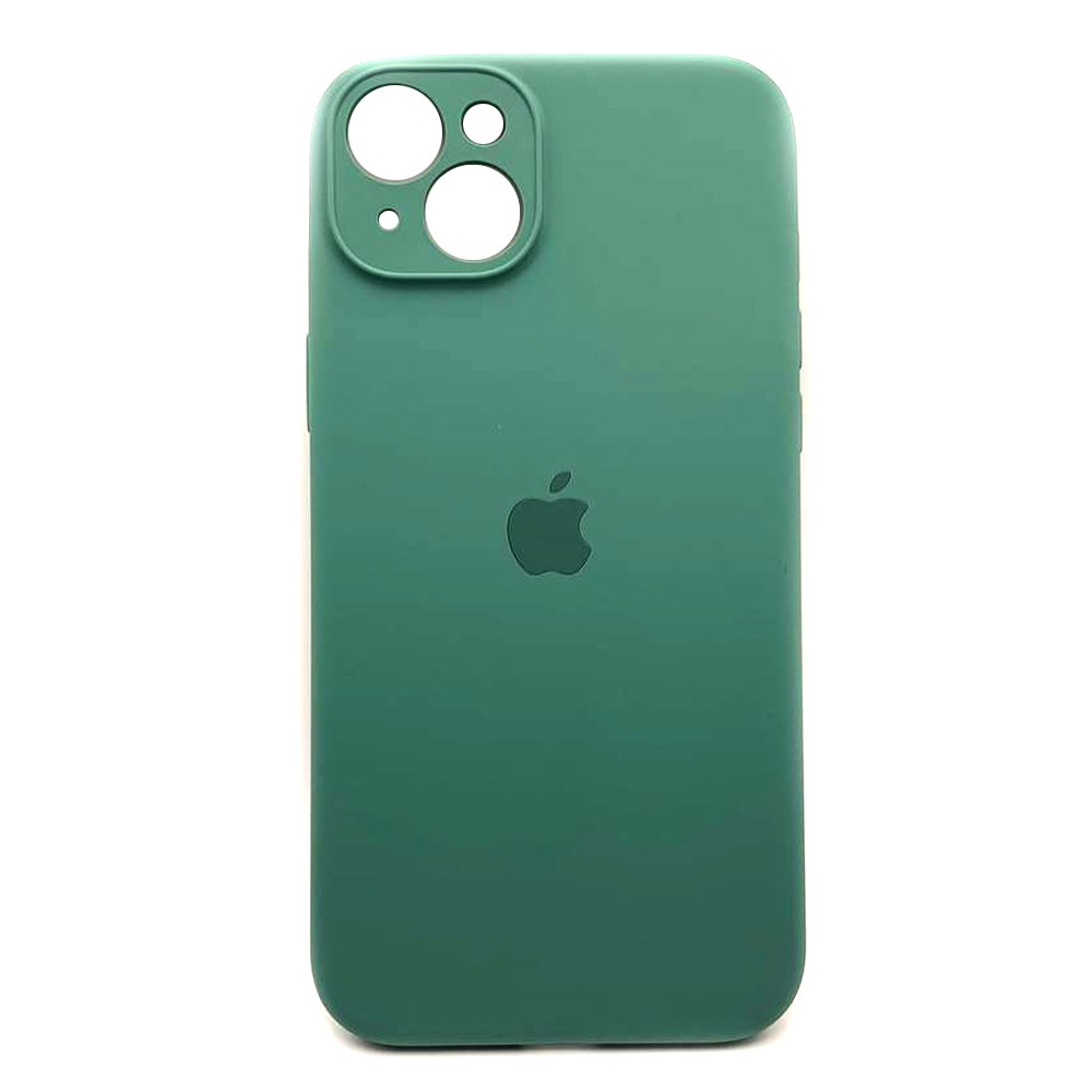 Silicone Case Full Camera Protective (AA) для iPhone 15 Plus (Pine green)-0