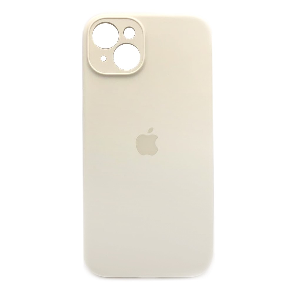 Silicone Case Full Camera Protective (AA) для iPhone 15 Plus / 14 Plus  (Milk)-0