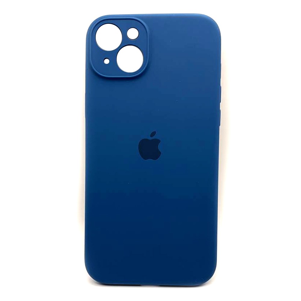 Silicone Case Full Camera Protective (AA) для iPhone 15 Plus (Navy blue)-0