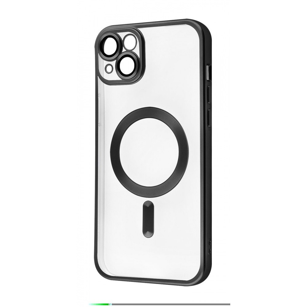 Накладка Metal Matte Case MagSafe для iPhone 14 (black)-0