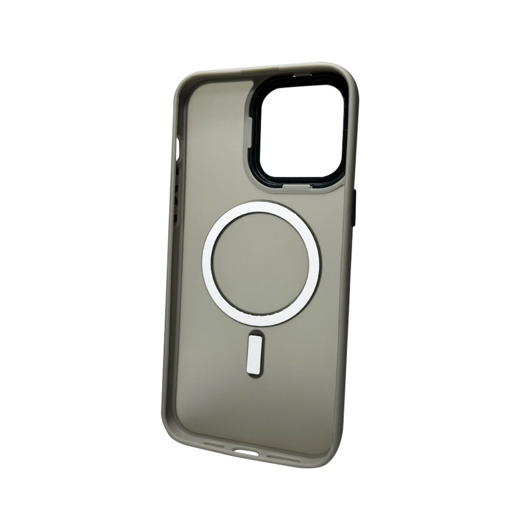 Чохол Magsafe MATTE color для iPhone 15 сіра-1